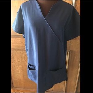 Navy Scrub Top